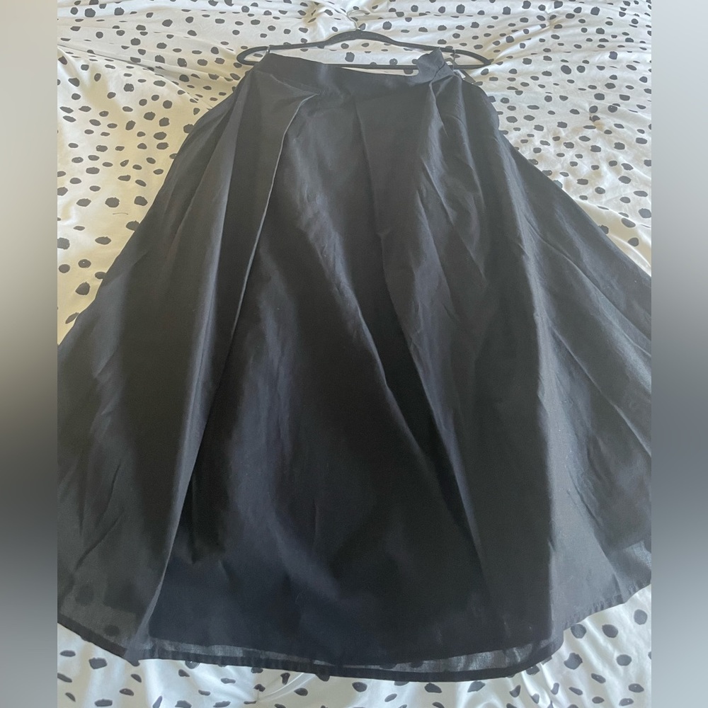 DKNY Cotton Voile A-Line Skirt full pleated new dress cocktail party midi M - Picture 7 of 8